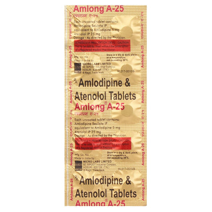 Amlong A-25 - Strip of 10 Tablets