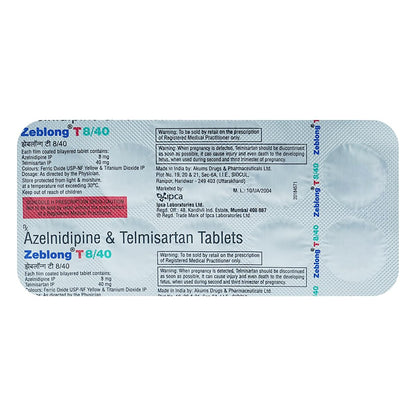 Zeblong T 8/40 - Strip of 10 Tablets