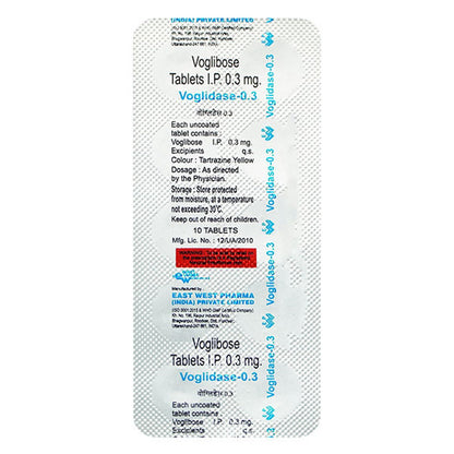 Voglidase-0.3 MG - Strip of 10 Tablets