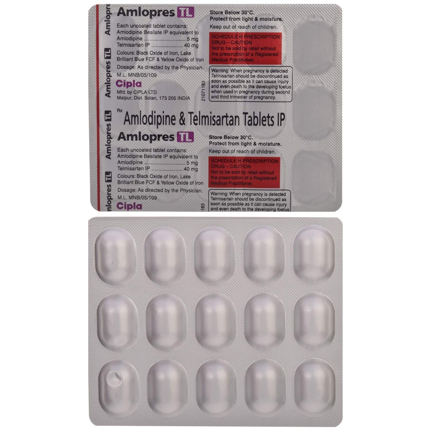 Amlopres TL - Strip of 15 Tablets