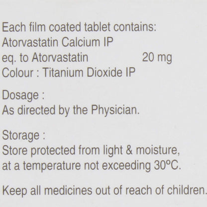 Vestan 20 - Strip of 10 Tablets