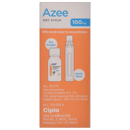 Azee 100mg - Bottle of 15ml Dry Syrup