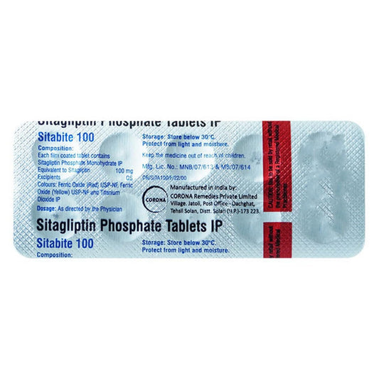 Sitabite 100mg - Strip of 10 Tablets