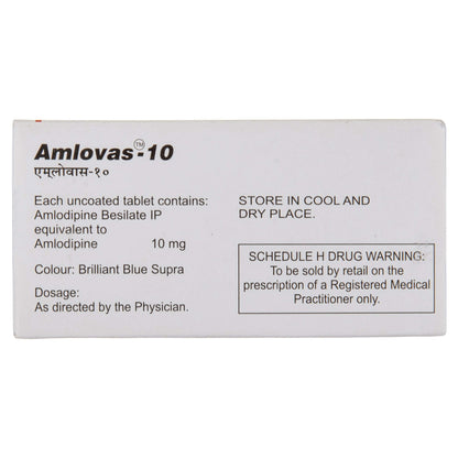 Amlovas-10 - Strip of 15 Tablets