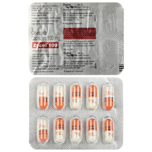 Zycel 100 - Strip of 10 Capsules