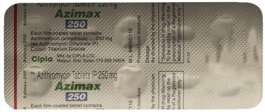 Azimax 250 - Strip of 6 Tablets