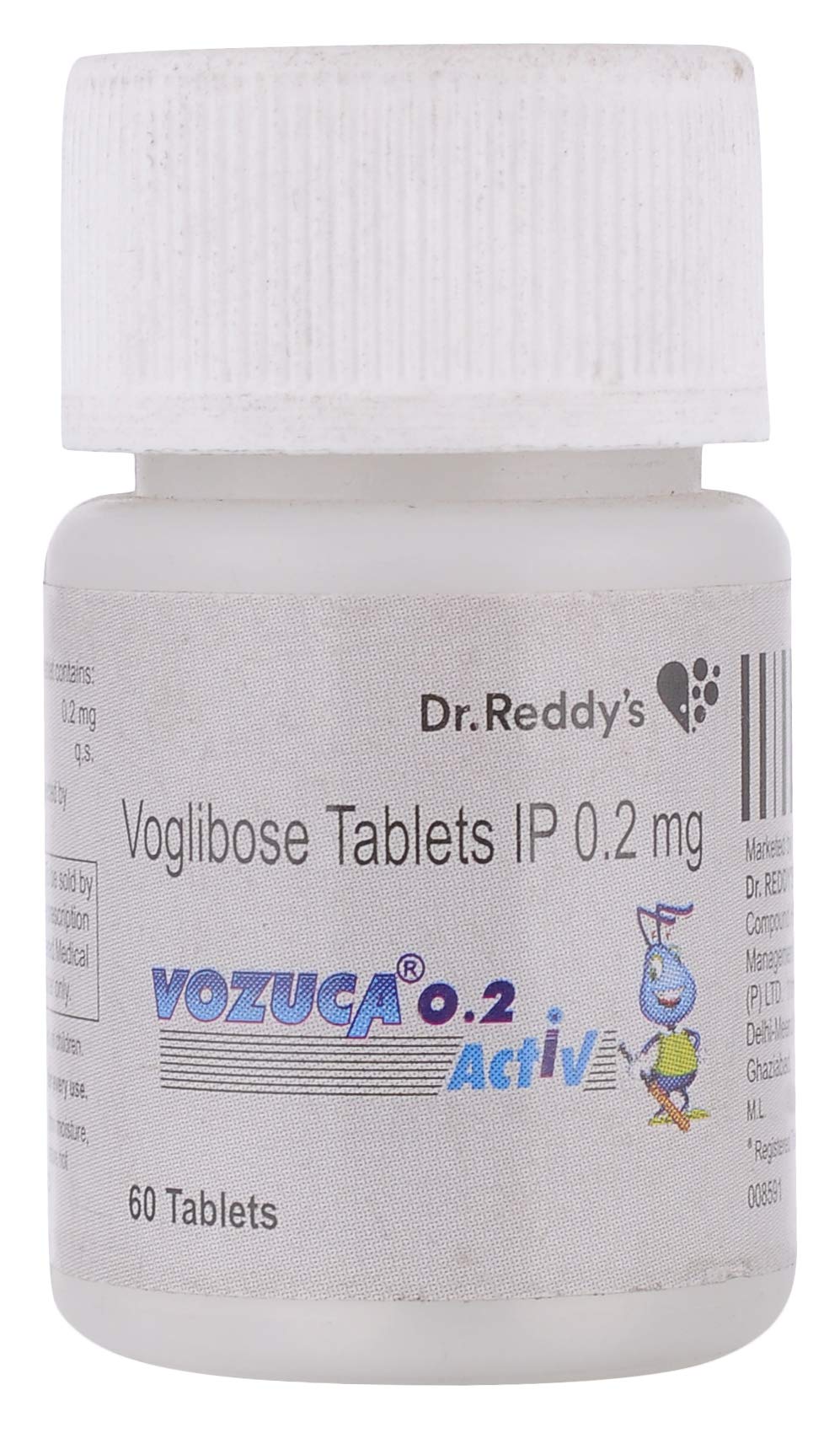 Vozuca Active 0.2mg - Bottle of 60 Tablets