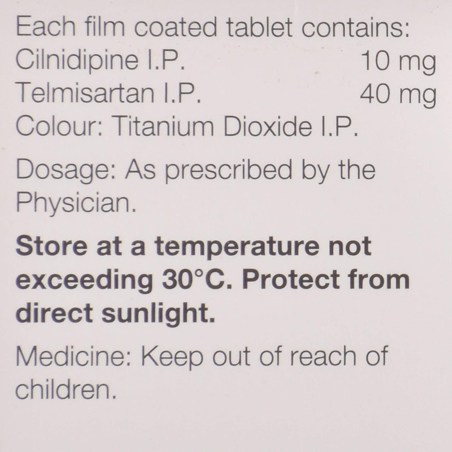 Telpres LN 40 - Strip of 10 Tablets