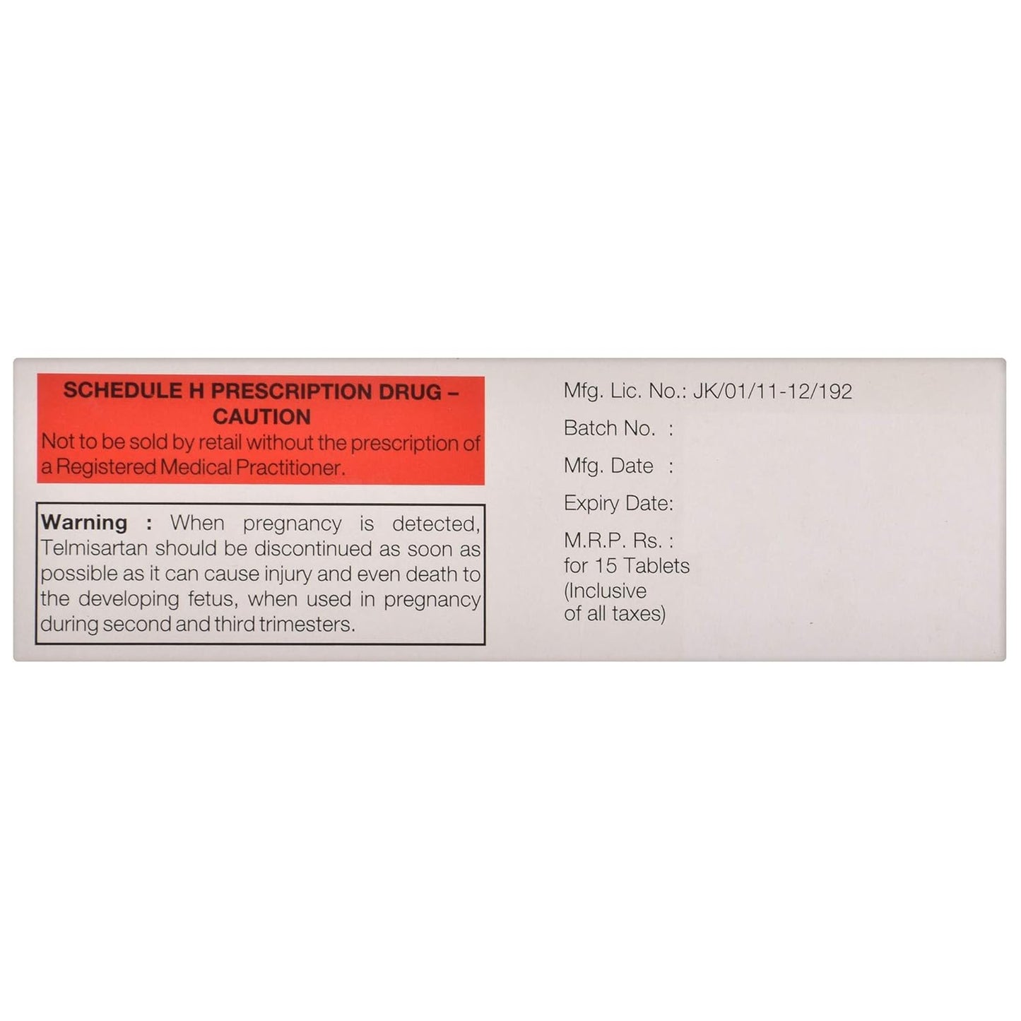 Telpres-MT 50 - Strip of 15 Tablets