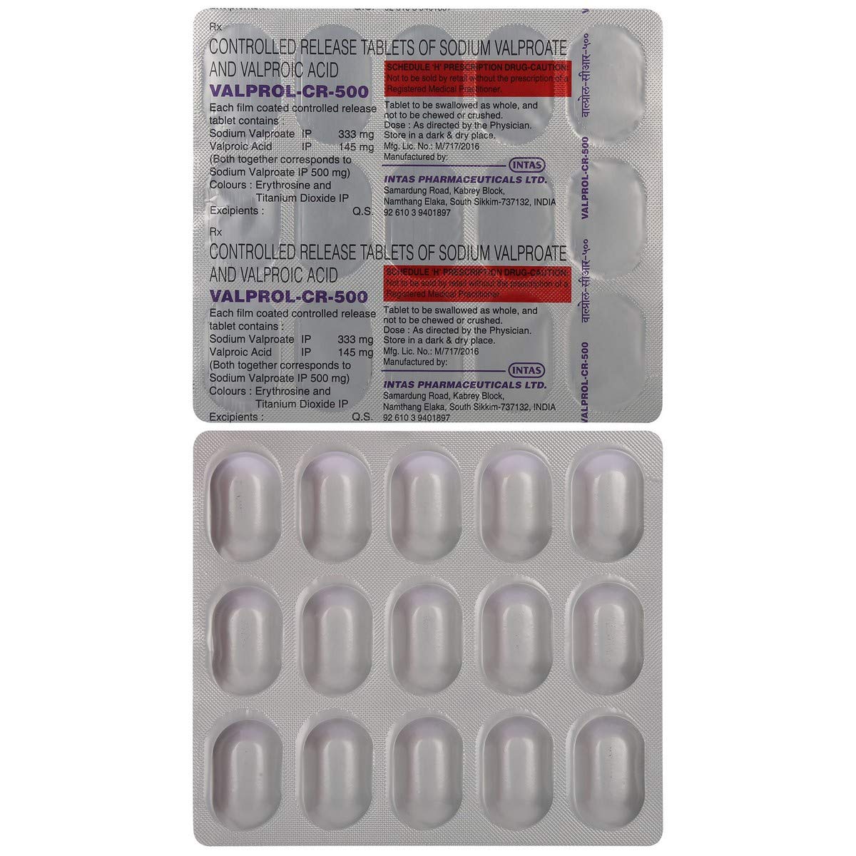 Valprol-CR-500 - Strip of 15 Tablets