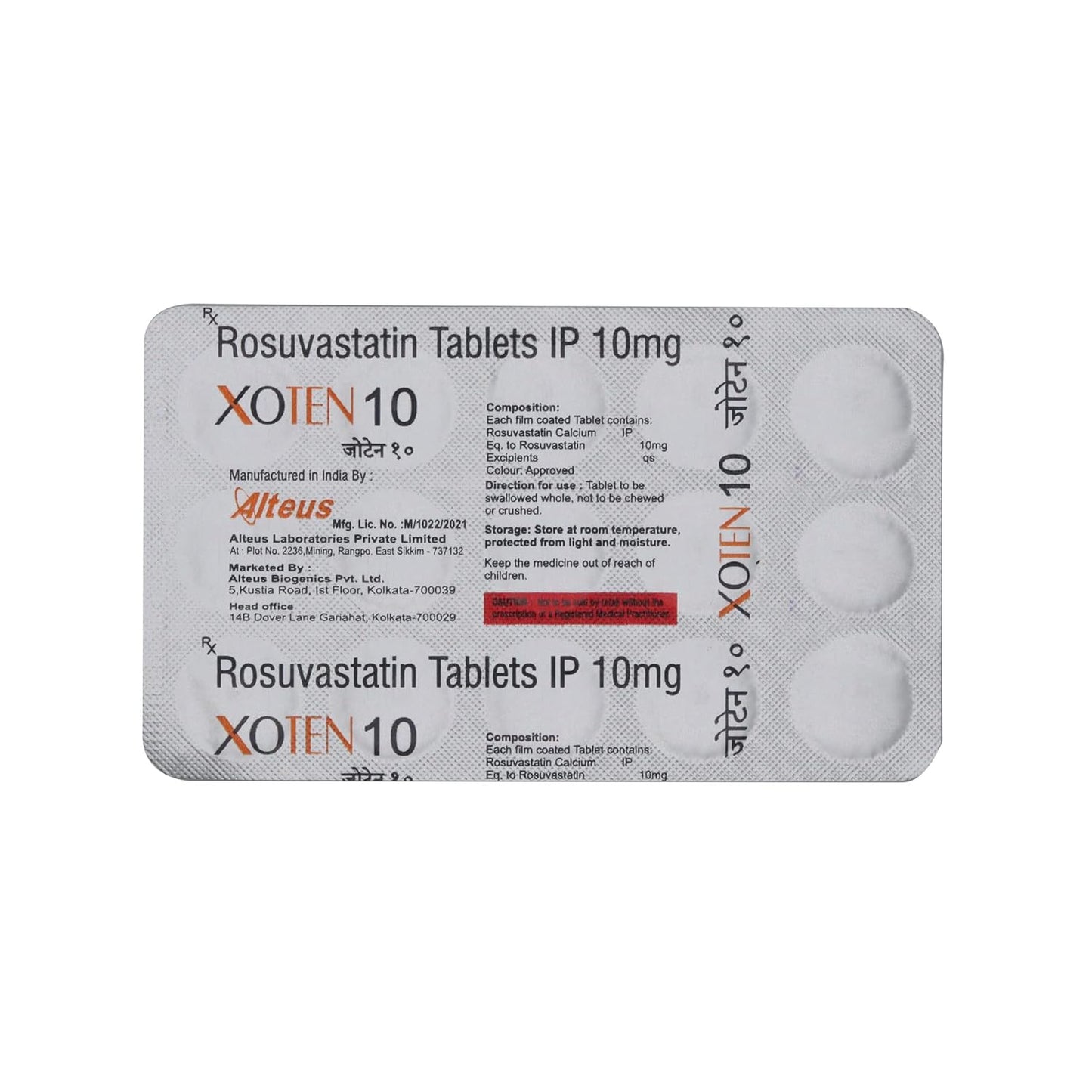 Xoten-10 - Strip of 15 Tablets