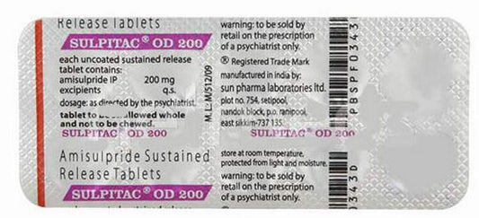 Sulpitac OD 200mg - Strip of 10 Tablets