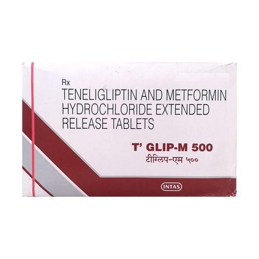 T Glip-M 500 - Strip of 20 Tablets