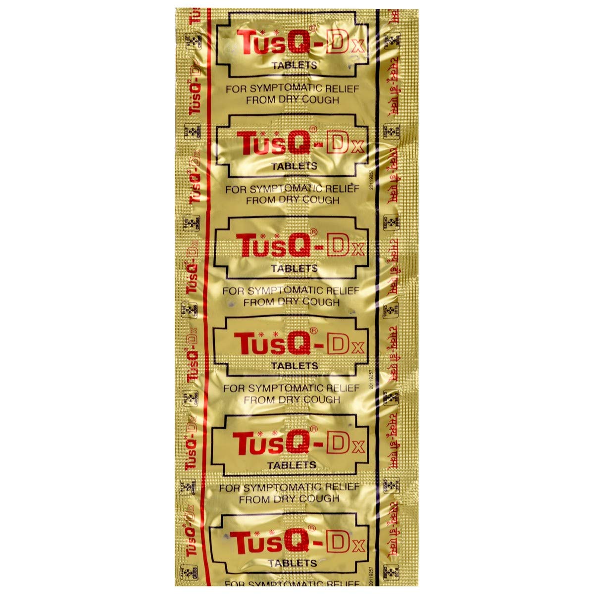 TusQ-Dx - Strip of 10 Tablets