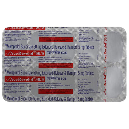 Ace Revelol 50/5 - Strip of 10 Tablets