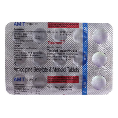 AM T 5mg/50mg - Strip of 15 Tablets