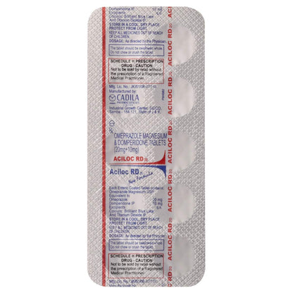 Aciloc RD 20 - Strip of 15 Tablets