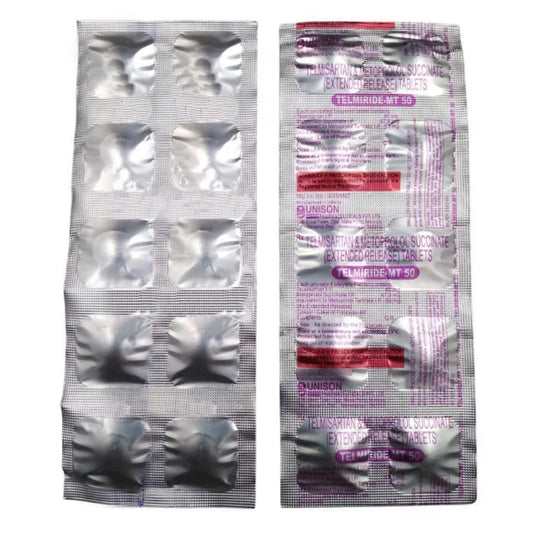 Telmiride-MT 50 - Strip of 10 Tablets