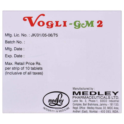 Vogli Gm - 2 - Strip of 10 Tablets