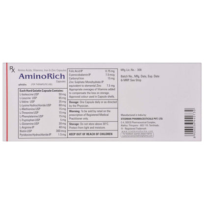 Aminorich - Strip of 15 Capsules