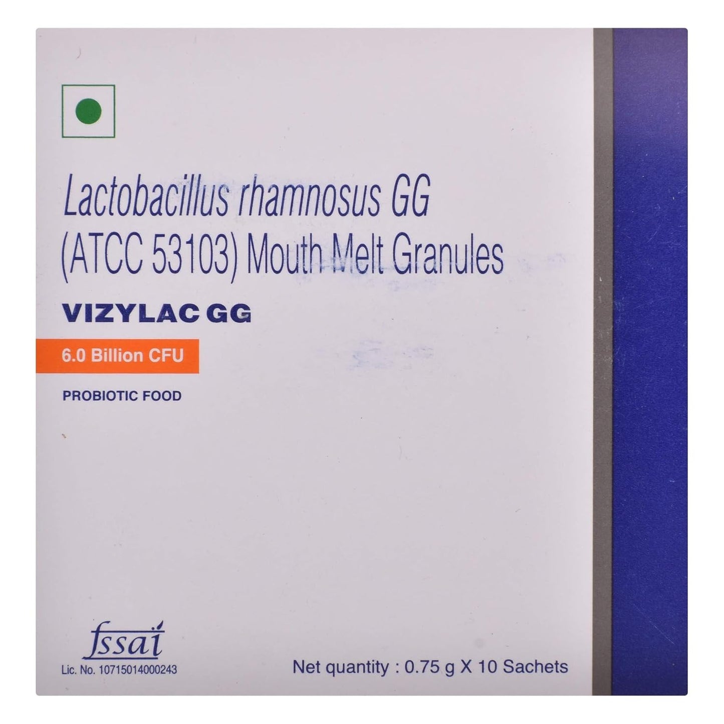 Vizylac Gmg 6.0 Billion CFU - Sachet of 10x0.75mg Granules