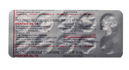 Ventab XL 75mg - Strip of 10 Tablets