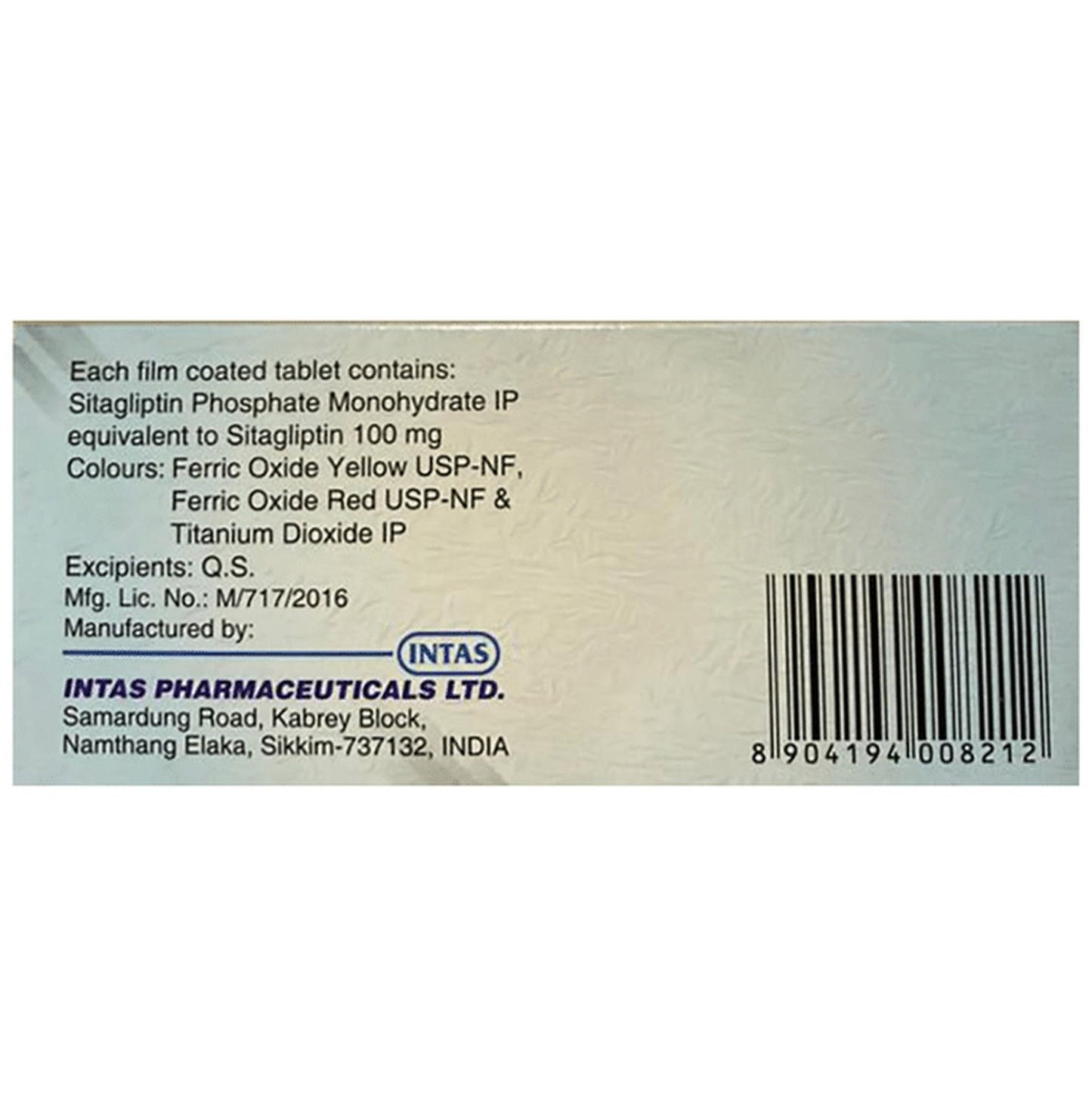 Sitara 100 mg - Strip of 10 Tablets