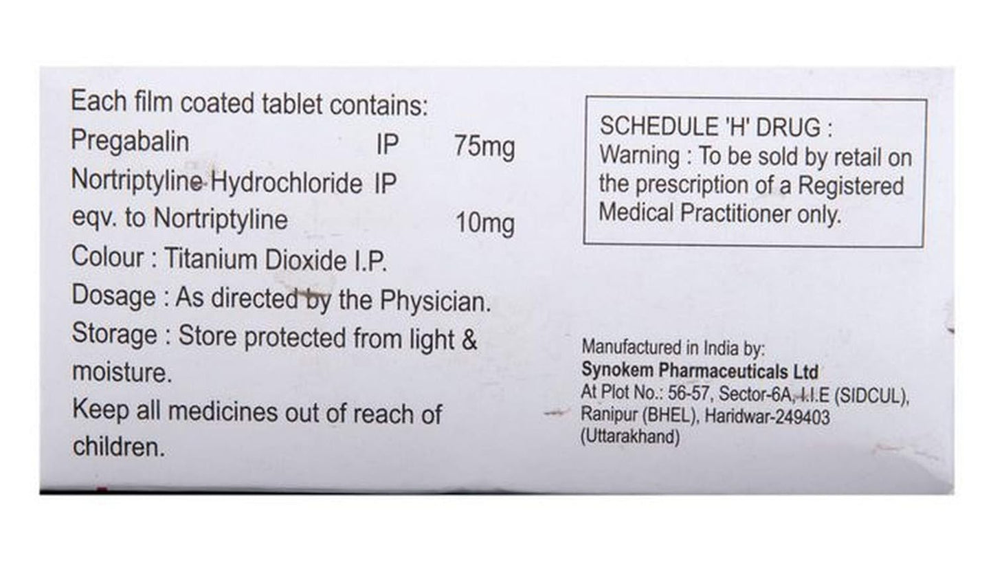 Gabawin NT 75 - Strip of 10 Tablets