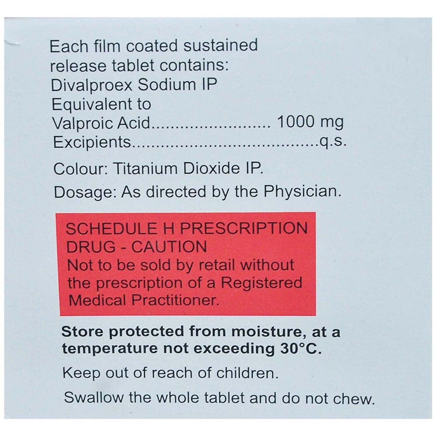 Valkem-OD 1000 - Strip of 10 Tablets