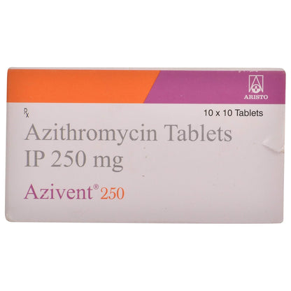 Azivent 250mg - Strip of 10 Tablets