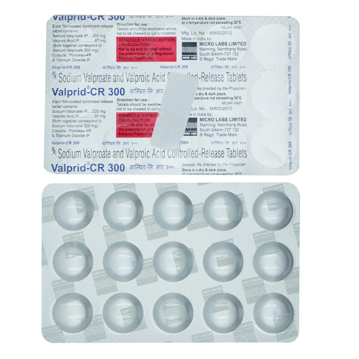 Valprid-Cr 300 mg - Strip of 15 Tablets