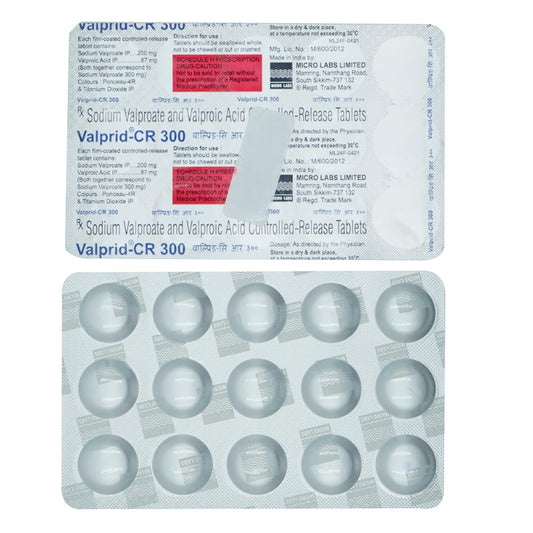 Valprid-Cr 300 mg - Strip of 15 Tablets