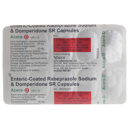 Acera-D - Strip of 10 Capsules