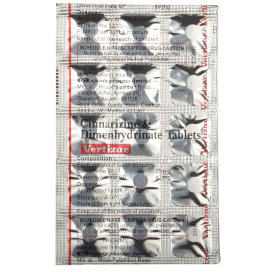 Vertizac - Strip of 15 Tablets