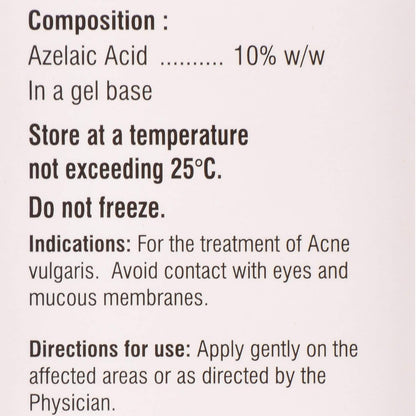 Aziderm - 10% - Tube of 15 gm Gel