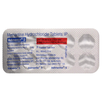 Admenta 5 - Strip of 10 Tablets