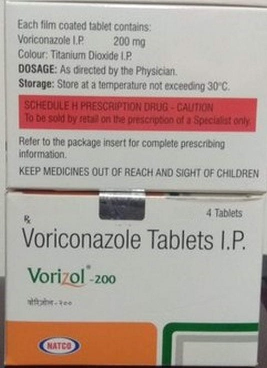 Vorizol - 200 Mg - Strip of 4 Tablets