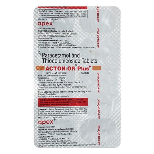 ACTON-OR PLUS - Strip of 10 Tablets