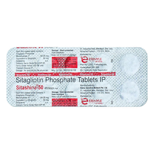 Sitashine-50 - Strip of 10 Tablets