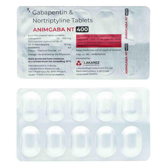 Animgaba NT 400 - Strip of 10 Tablets