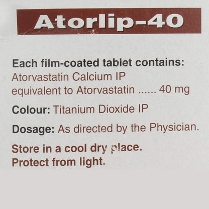 Atorlip-40 - Strip of 10 Tablets