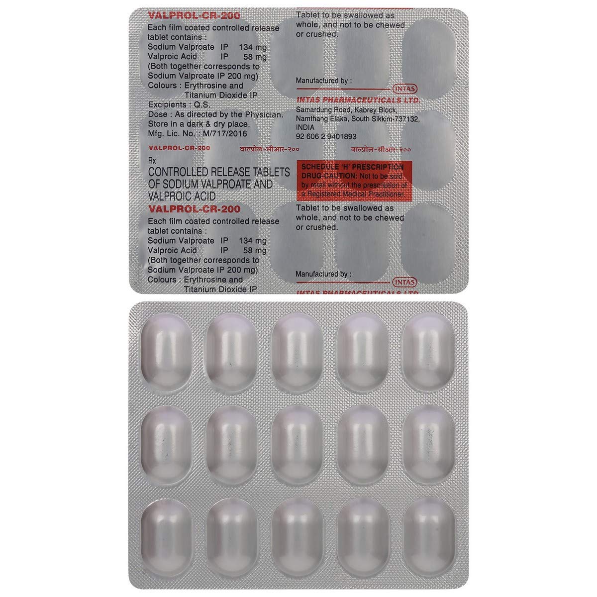 Valprol-CR-200 - Strip of 15 Tablets