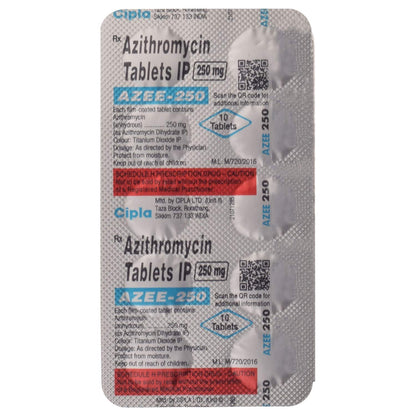 Azee-250 - Strip of 10 Tablets