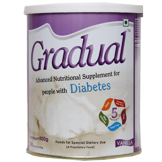 Gradual Diabetes Vanilla - Pack of 400g Powder