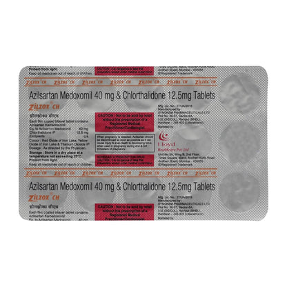 Zilzox CH 40/12.5mg - Strip of 15 Tablets