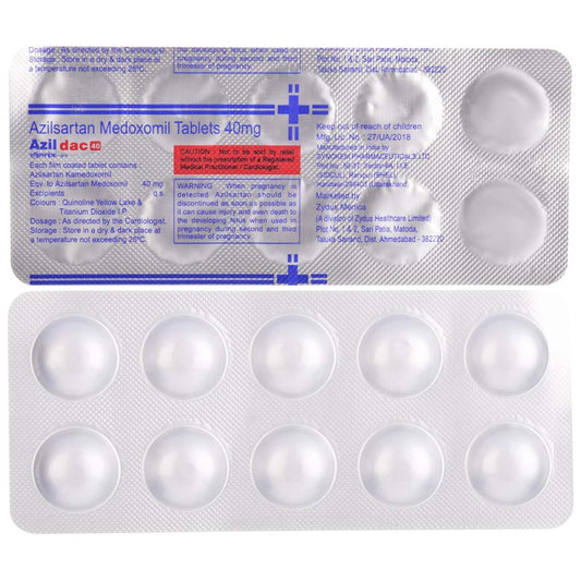 Azildac 40 - Strip of 10 Tablets