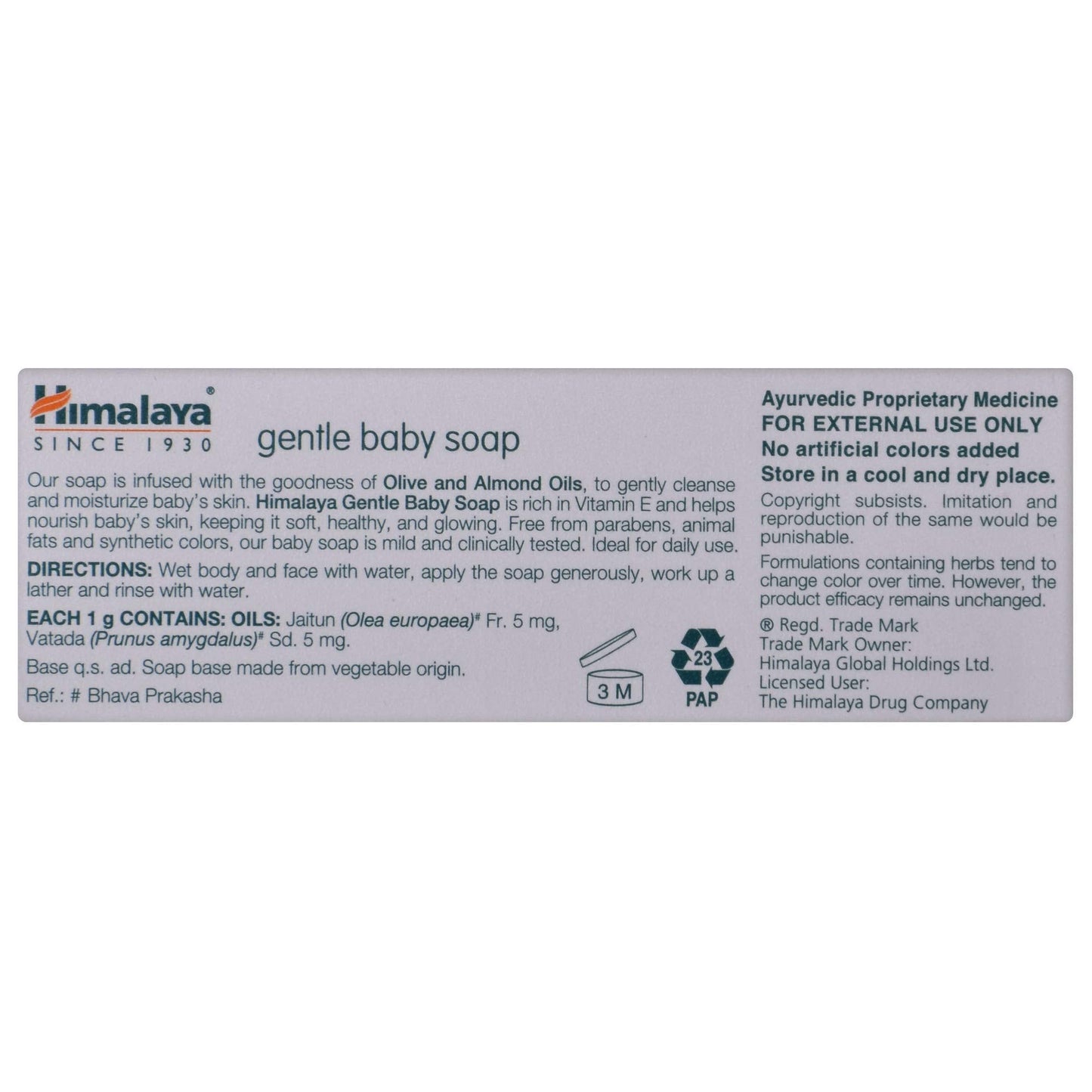 Himalaya Gentle Baby - Pack of 125 gm Soap