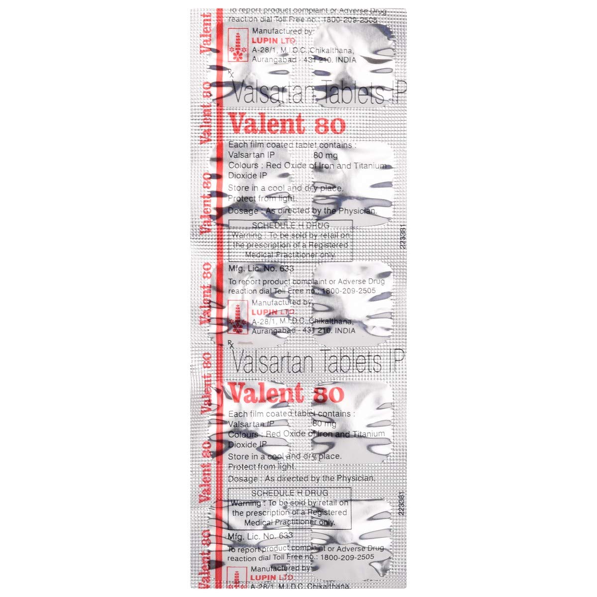 Valent 80 - Strip of 10 Tablets