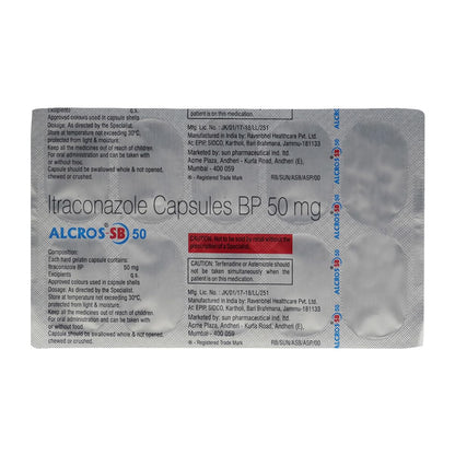 Alcros-SB 50 - Strip of 10 Capsules