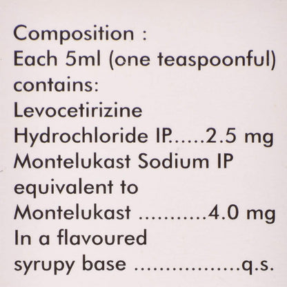 Allercet M - Bottle of 60 ml Syrup